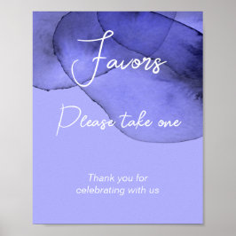 Poster Favor violet lilás por favor leve um