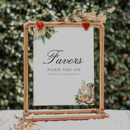 Poster Favorece inicializações e sinal de Chá de panela e