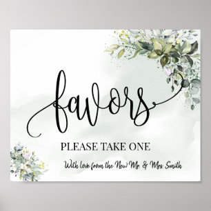 Poster Favorece placa de partido recepção de casamento eu