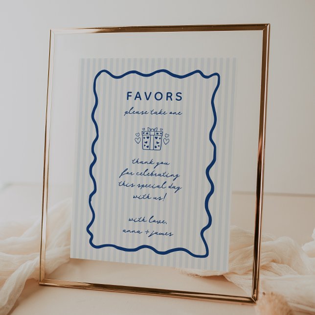 Poster Favores de Azul Whimsical (Criador carregado)