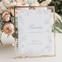Favores De Chinoiserie Azul E Suave