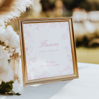 Favores de Chinoiserie de Rosa suave