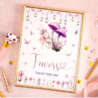 Favores De Fada De Jardim Floral Por Favor Tome Um