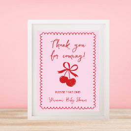 Poster Favores Por Favor Tome Um Chá De Bebê De Arco De C