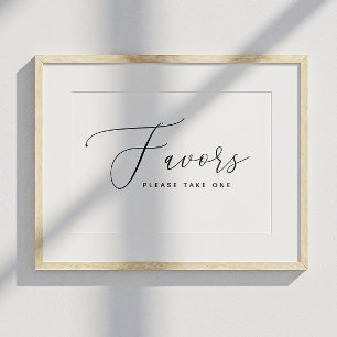 Poster Favoritos. Casamento elegante e elegante minimalis