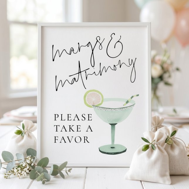 Poster Favoritos de Casamento da Margs Sinal de Chá de No (Criador carregado)