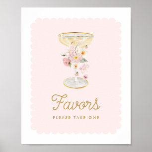 Poster Favoritos de Chá de panela de espuma rosa