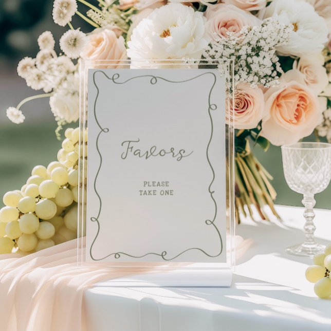 Poster Favoritos de Moldura Verde Desenhada à Mão (Criador carregado)