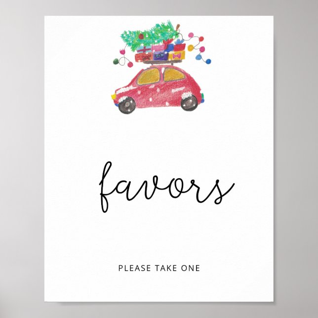 Poster Favoritos de Natal Evergreen (Frente)