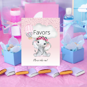 Poster Favoritos do Chá de fraldas do balão de ar quente 