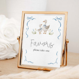 Poster Favoritos do Chá de fraldas Ganso do bobo