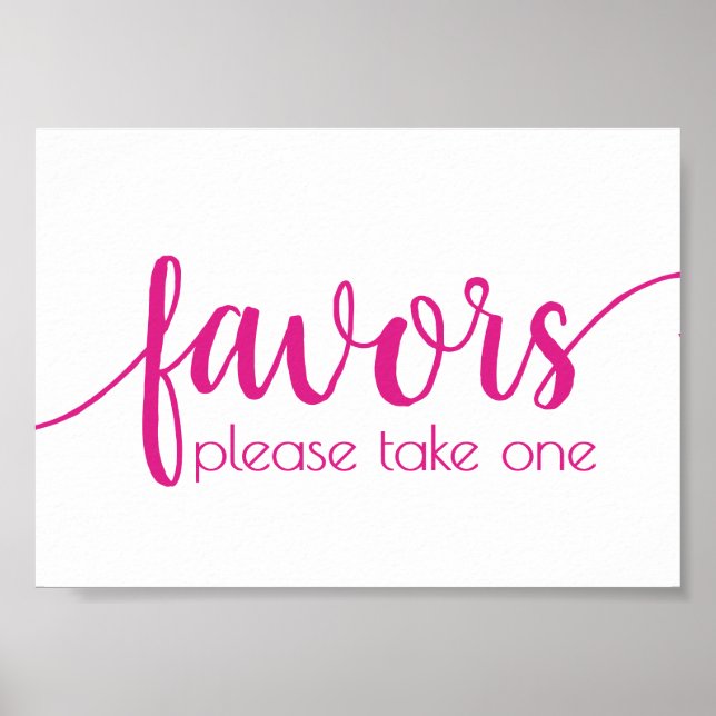 Poster Favoritos Simples | Evento de Festa de casamento R (Frente)
