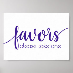 Poster Favoritos Simples Roxo De Uva Elétrica Qualquer