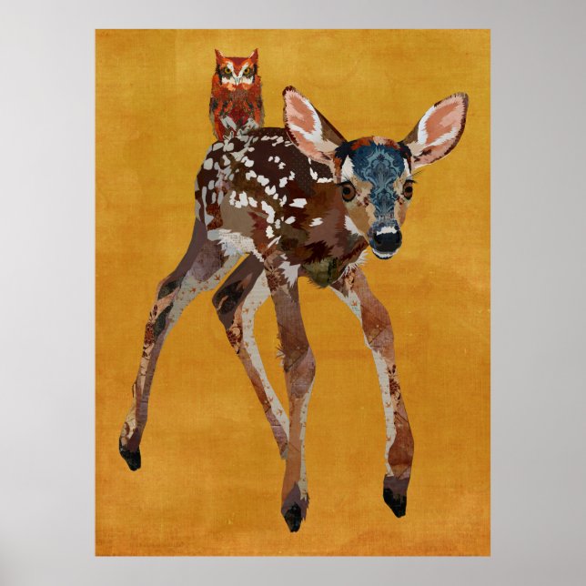 POSTER FAWN & AMBER OWL (Frente)