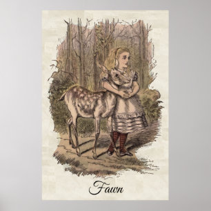 Poster Fawn, as Aventuras de Alice no País das Maravilhas