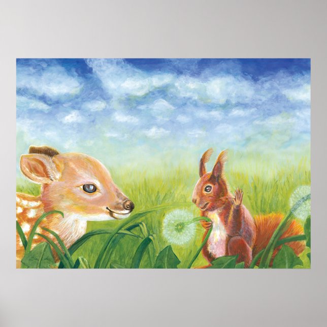 Poster Fawn e Esquilo (Frente)