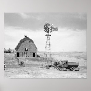 Póster Fazenda Abandonada, 1936. Foto Antiga