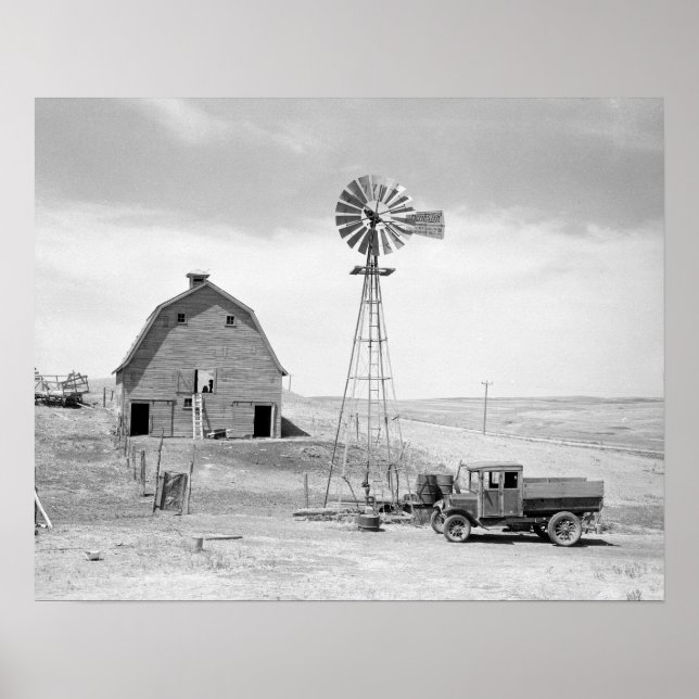 Póster Fazenda Abandonada, 1936. Foto Antiga (Frente)