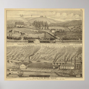 Póster Fazenda agradável da vista