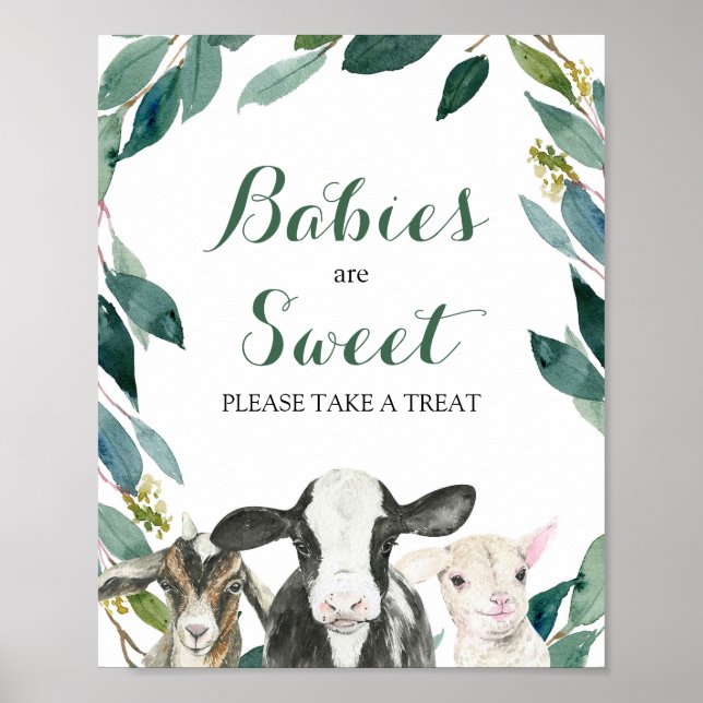 Poster Fazenda Animal Greenerescência Tome por favor uma  (Frente)