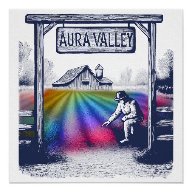 Póster Fazenda Aura Valley (Frente)