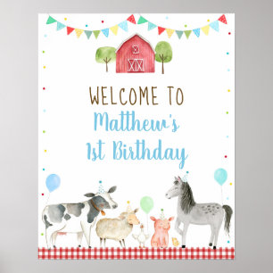 Poster Fazenda Barnyard Birthday
