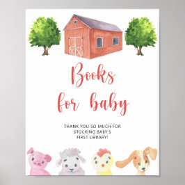 Poster Fazenda - Biblioteca para bebês