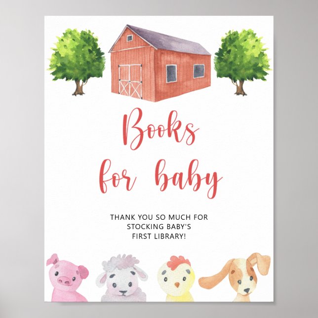 Poster Fazenda - Biblioteca para bebês (Frente)