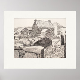 Poster Fazenda Boleigh Cornwall Eleanor Hughes Reimpressã
