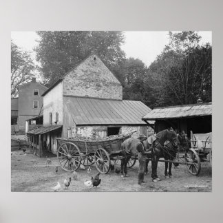 Poster Fazenda da Pensilvânia, 1906. Foto Antiga