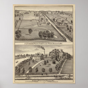 Póster Fazenda da pradaria de Simmon, cura de água de