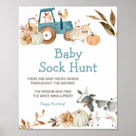 Poster Fazenda de Abóbora Cair Caça-Pó