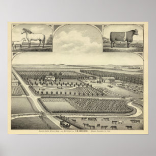 Póster Fazenda de Berggren, Nebraska