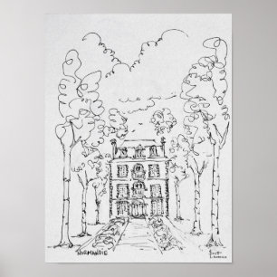 Poster Fazenda de Cavalo de Farmhouse Normandia, França