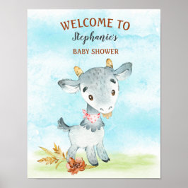 Poster Fazenda de Chá de fraldas de Gosta de Aquarela