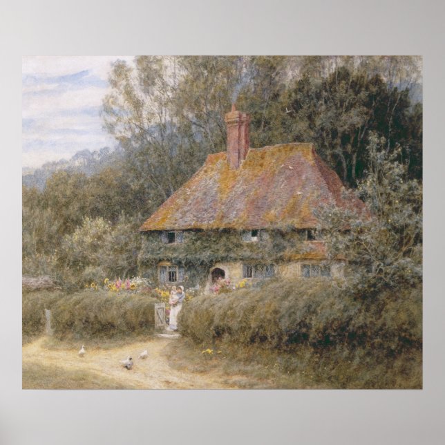 Póster Fazenda de madeira sob Blackwood, Surrey (Frente)