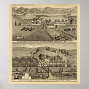 Póster Fazenda de SA Cockayne perto de Moundsville