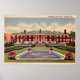 Póster Fazenda do estoque de Lexington Kentucky