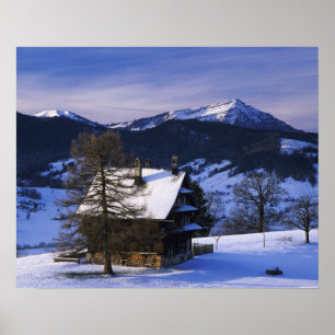 Póster Fazenda e Monte Rigi e Pilatus,