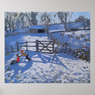 Póster Fazenda em Elton perto de Rowsley 2008