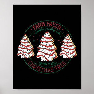 Poster Fazenda Fresco De Fosco De Árvore De Natal