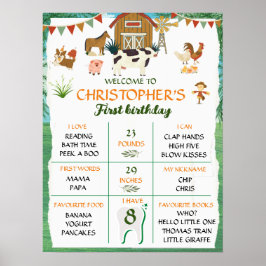 Poster Fazenda primeiro aniversário