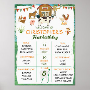Poster Fazenda primeiro aniversário