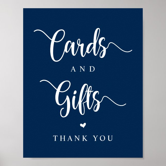 Poster Fazenda russa, Marinho azul, cartões de casamento  (Frente)