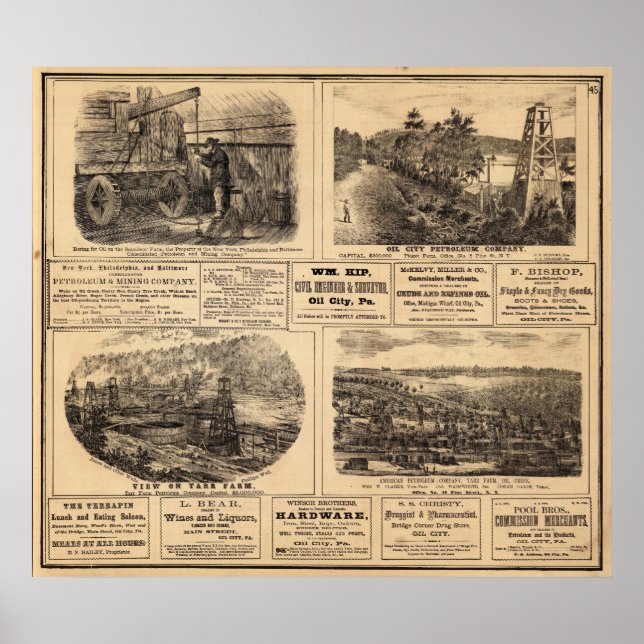 Poster Fazendas de petróleo (Frente)