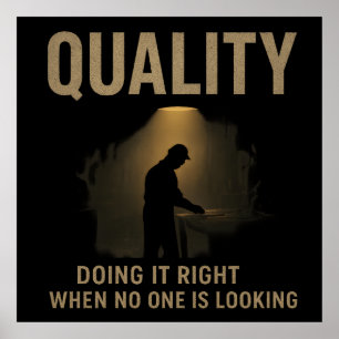 Poster Fazendo Certo - Motivação do Engenheiro de Qualida