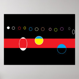 Póster fazendo círculos