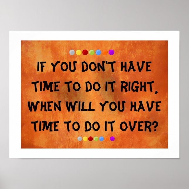 PÓSTER FAZENDO ISSO CERTO! (Frente)