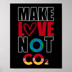 Poster Fazer amor não é CO2 Clima