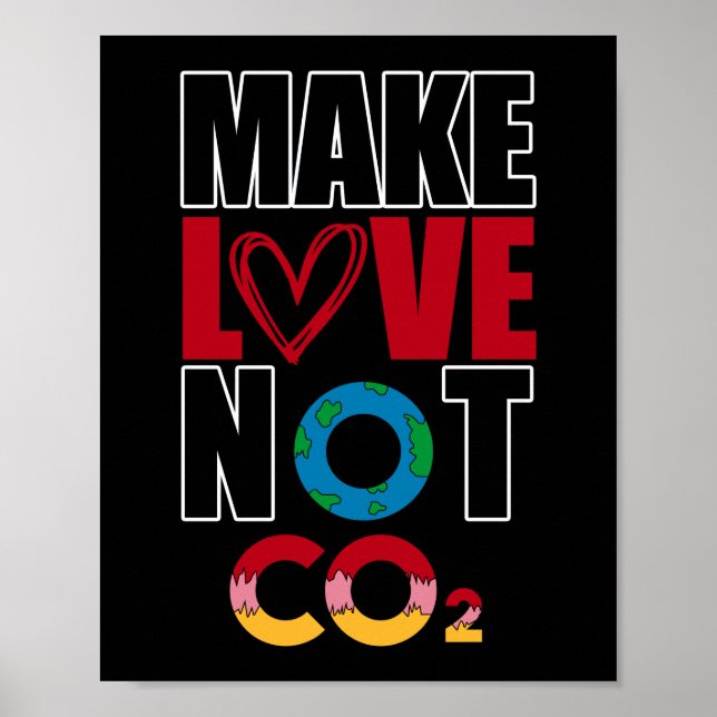 Poster Fazer amor não é CO2 Clima (Frente)